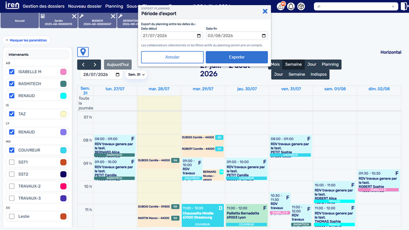 Fichier:IREN Planning Export classique.png