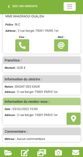 Dossier Rendez-vous métreur